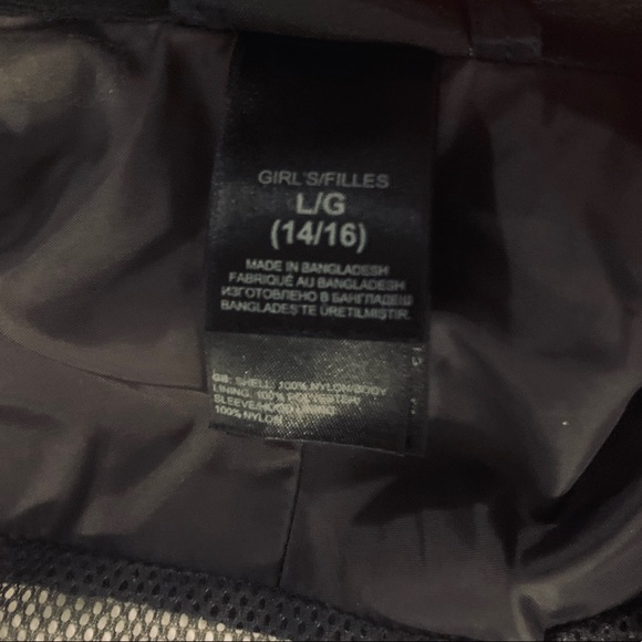 The North Face Hyvent girls jacket Size Large Blk - Picture 4 of 8